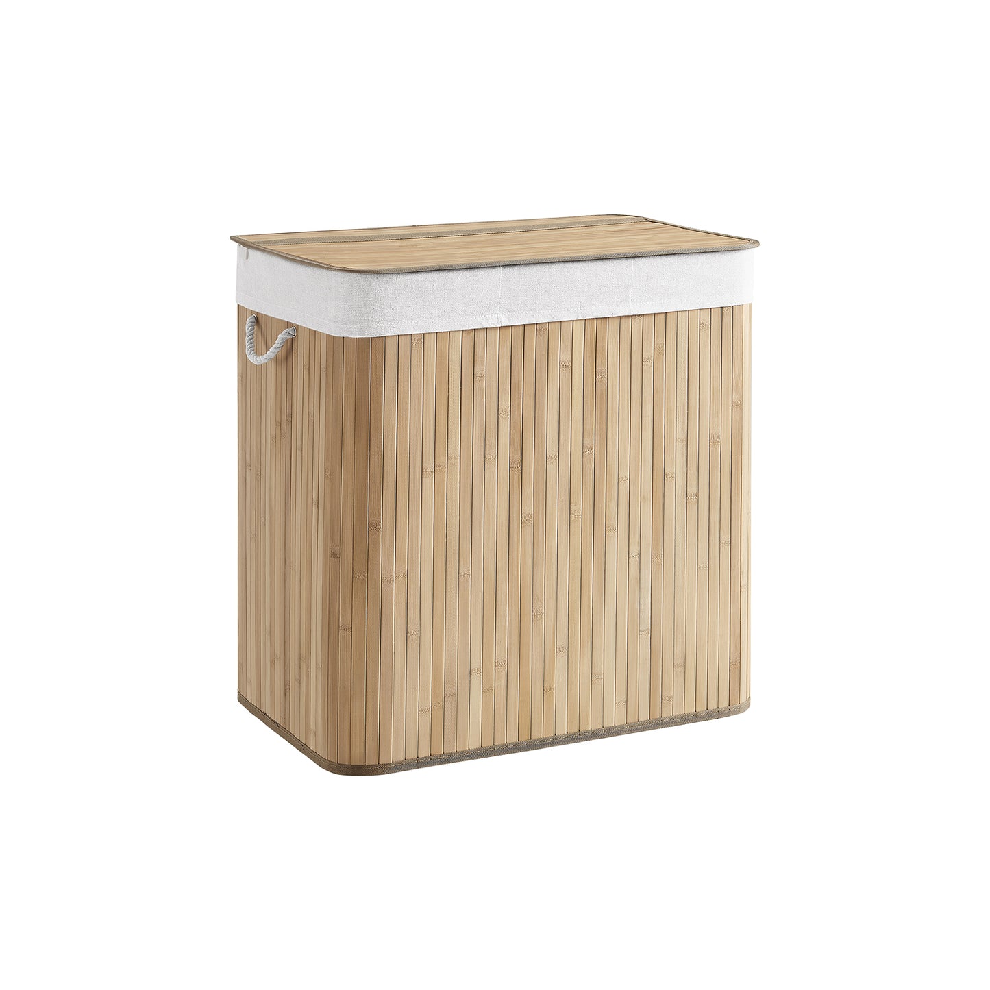 3-Section Laundry Hamper with Lid 39.6 Gallons (150L) - HWLEXTRA 