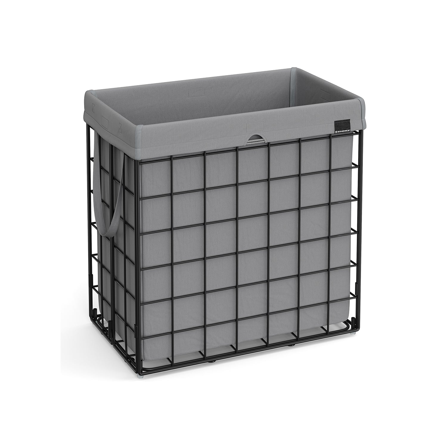 Laundry Hamper, 29 Gal. (110L) Laundry Basket, Black and Gray - image 1