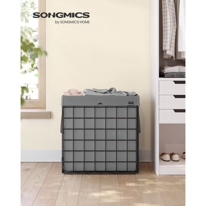 Laundry Hamper, 29 Gal. (110L) Laundry Basket, Black and Gray - image 2
