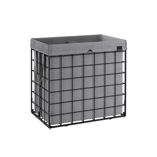 Laundry Hamper with Metal Wire Frame, 34.3 Gal. (130L)