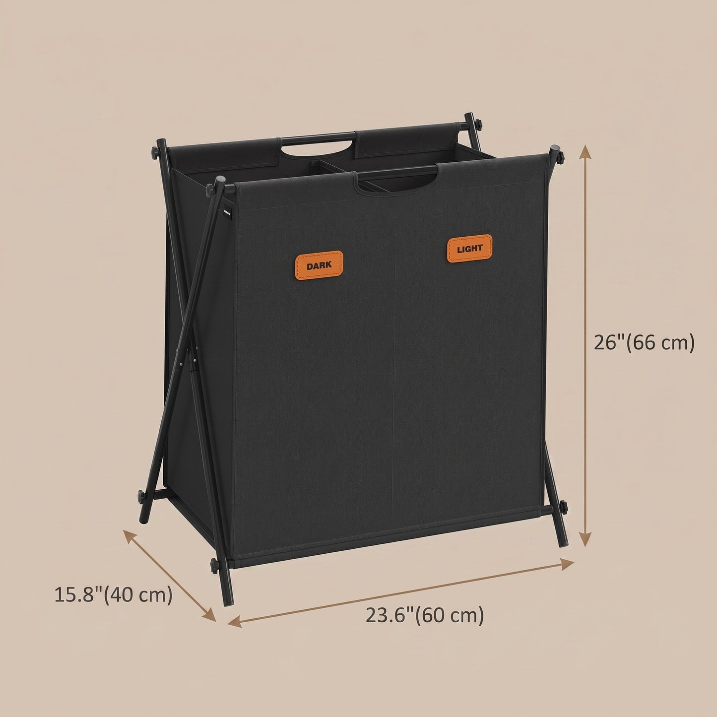 Laundry Hamper, Laundry Basket, 155 L Laundry Sorter 4 Sections - image 9