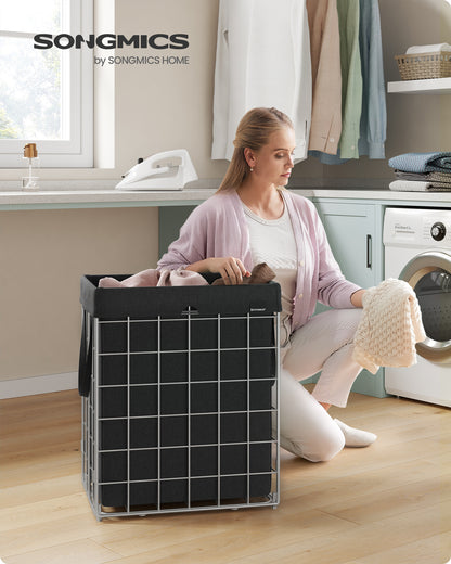 Laundry Hamper with Metal Wire Frame, 23.8 Gal. (90L) - image 2