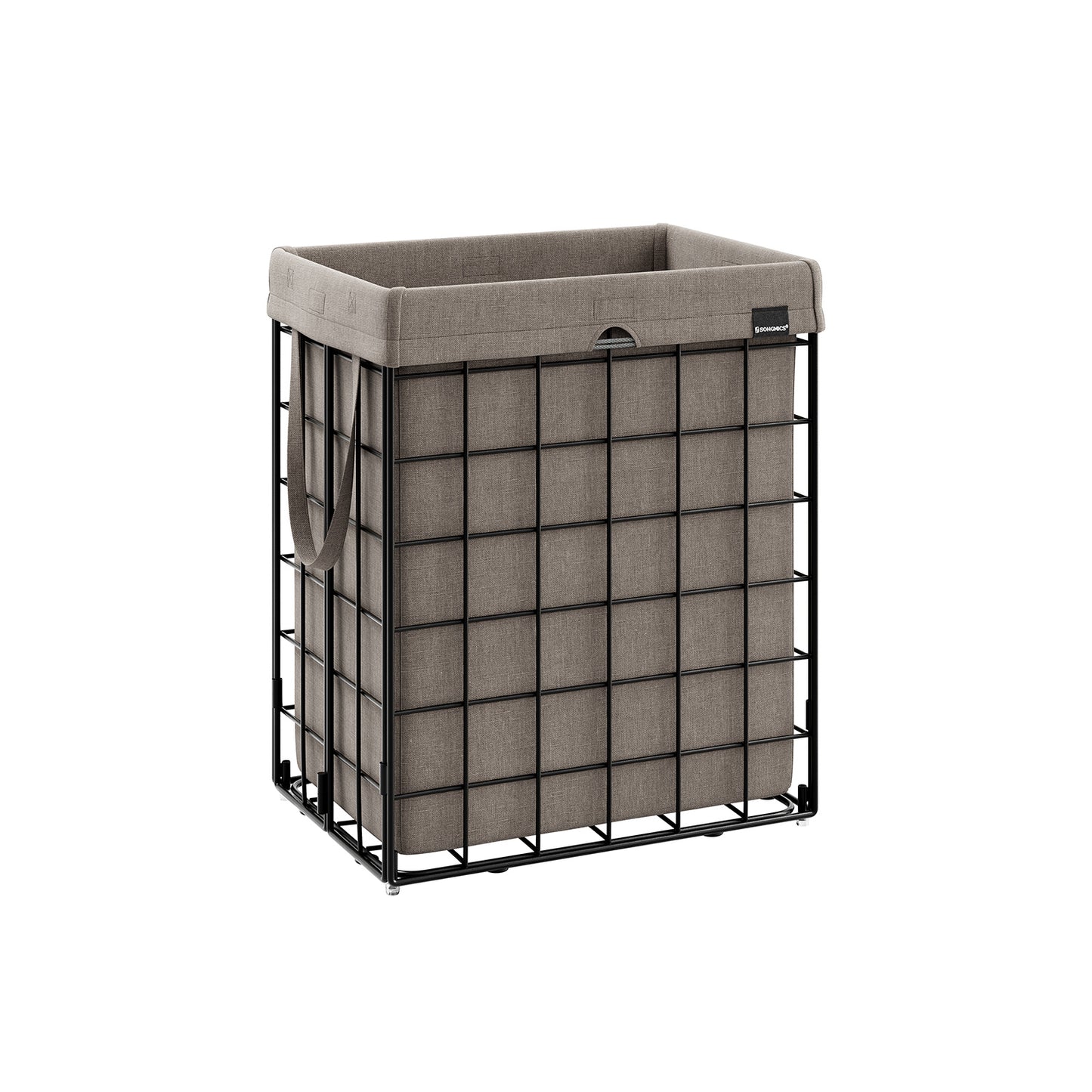 Laundry Hamper with Metal Wire Frame, 23.8 Gal. (90L)