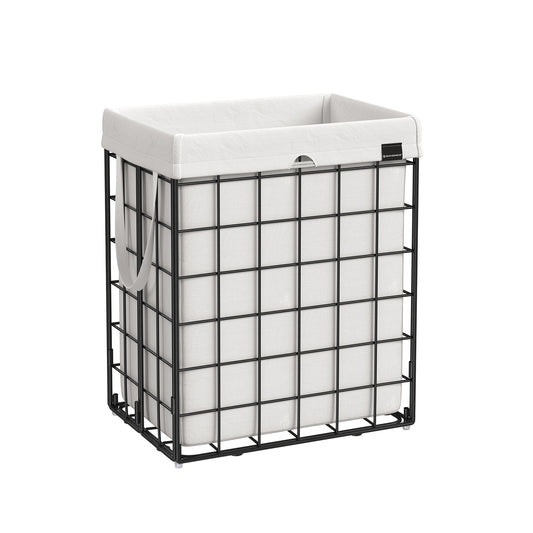 Laundry Hamper with Metal Wire Frame, 23.8 Gal. (90L)