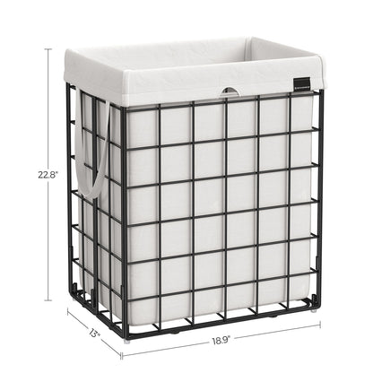 Laundry Hamper with Metal Wire Frame, 23.8 Gal. (90L)