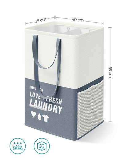 90L Laundry Baskets Set of 2