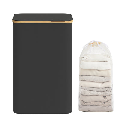 Laundry Basket with Lid, Slim Laundry Hamper, 65 L - image 34