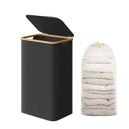 Laundry Basket with Lid, Slim Laundry Hamper, 65 L - image 35