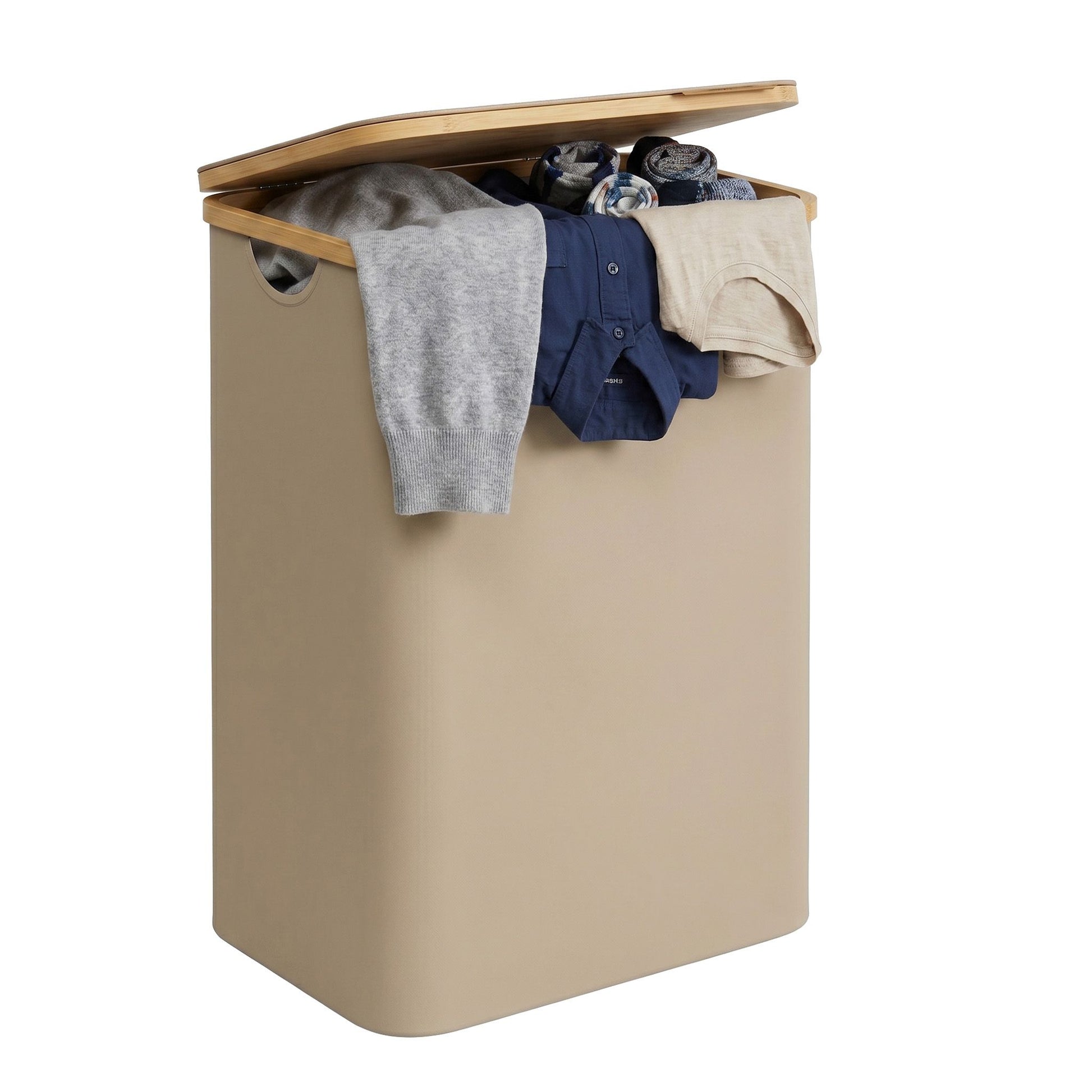 Laundry Basket with Lid, Slim Laundry Hamper, 65 L - image 44