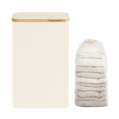Laundry Basket with Lid, Slim Laundry Hamper, 65 L - image 18