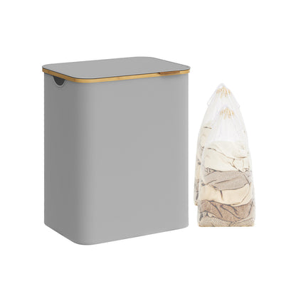 130L 2-Section Laundry Basket with Lid Ink Black - image 9