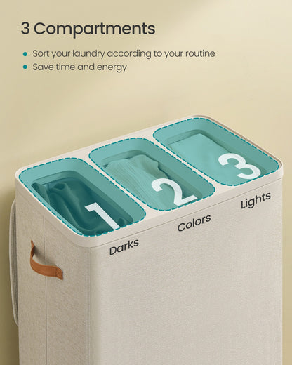 50.2 Gal. Laundry Hamper with Lid and Handles - HWLEXTRA 