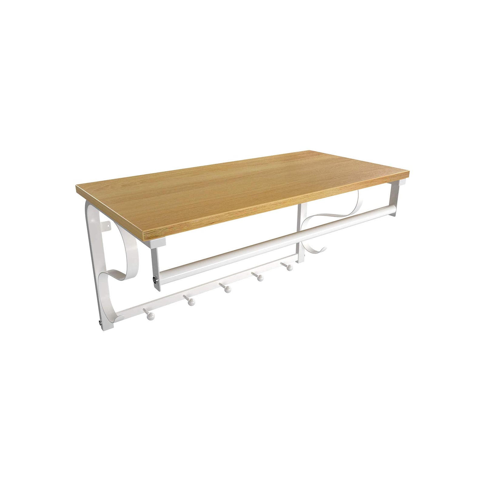 Wall Mounted Coat Rack Shelf - image 1