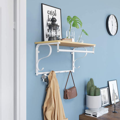 Wall Mounted Coat Rack Shelf - image 2
