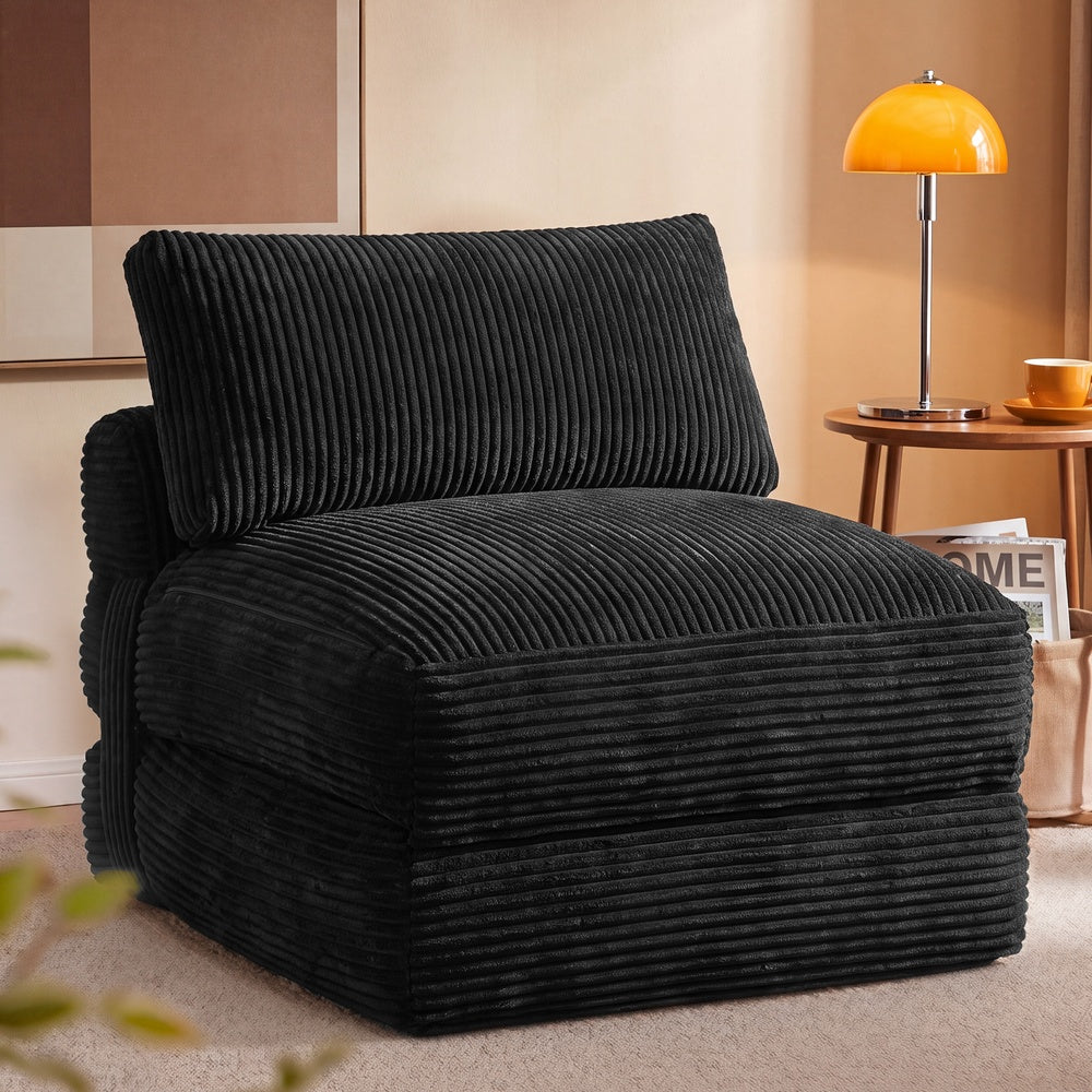 Folding Sofa Bed, Convertible Chair Bed with Pillow, Sleeper Chair