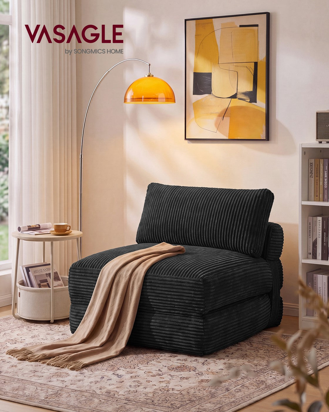 Folding Sofa Bed, Convertible Chair Bed with Pillow, Sleeper Chair