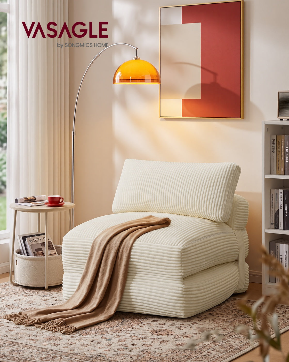 Folding Sofa Bed, Convertible Chair Bed with Pillow, Sleeper Chair