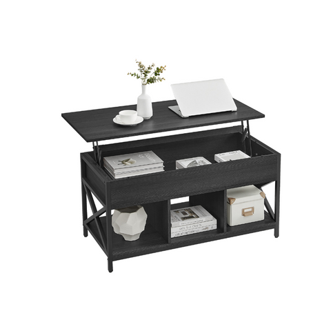 Lift Top Coffee Table with Storage Shelf