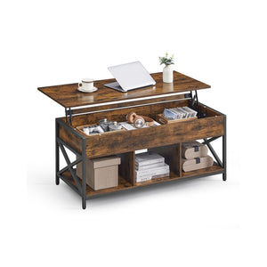 Lift Top Coffee Table with Storage Shelf