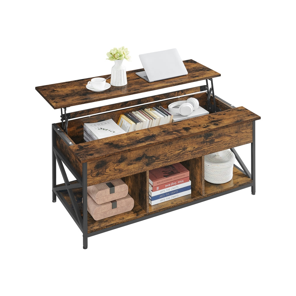 Coffee Table with Open and Hidden Storage