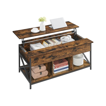 Coffee Table with Open and Hidden Storage