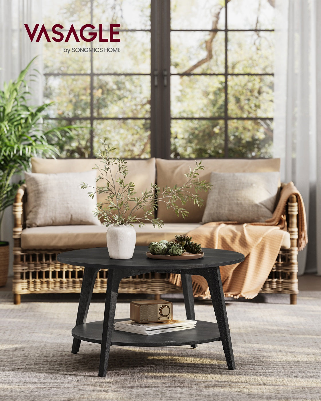 2 Tier Round Coffee Table
