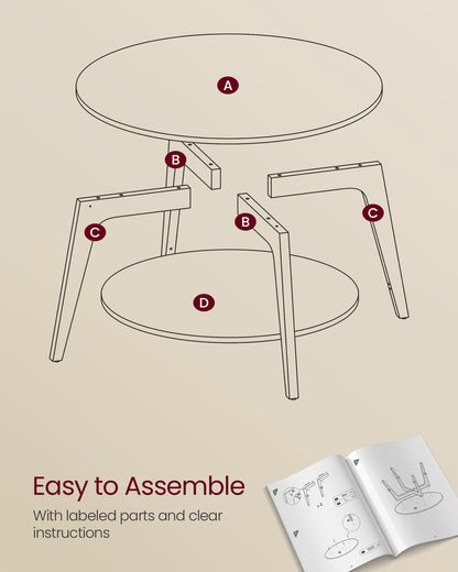 2 Tier Round Coffee Table