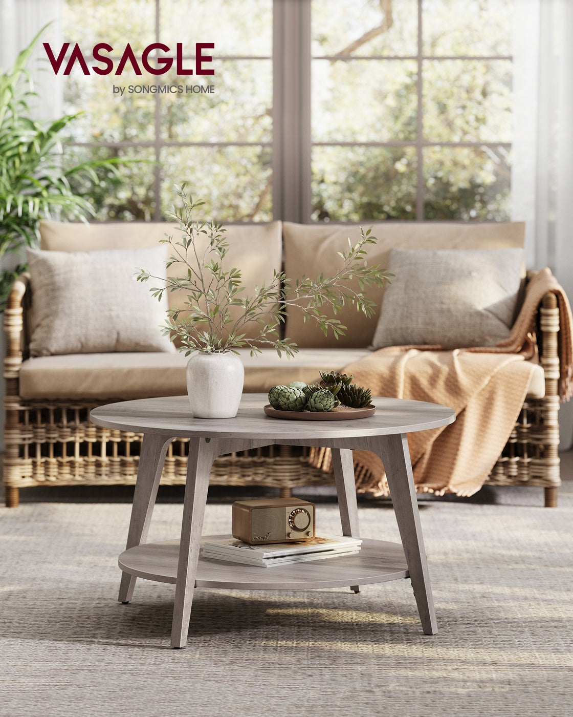 2 Tier Round Coffee Table