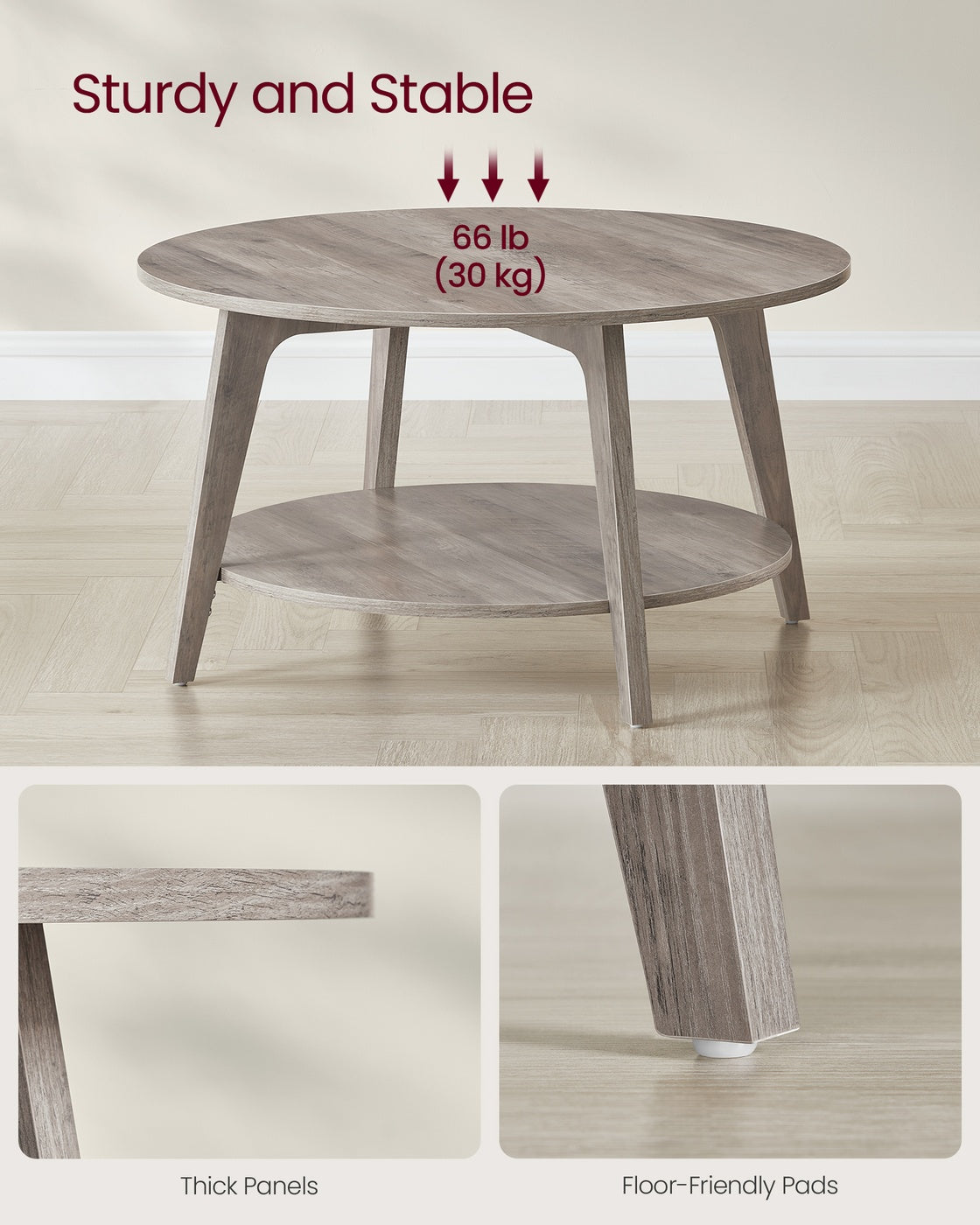 2 Tier Round Coffee Table