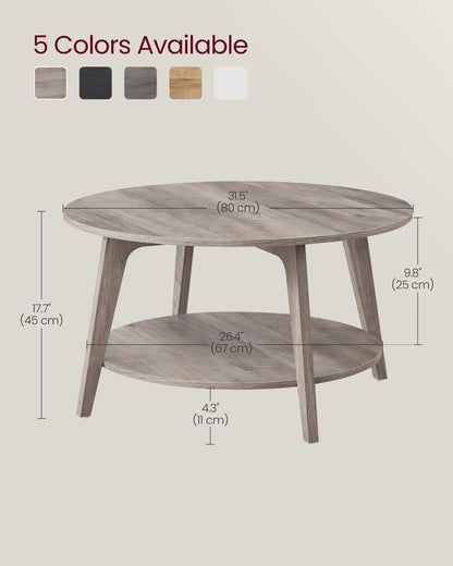 2 Tier Round Coffee Table