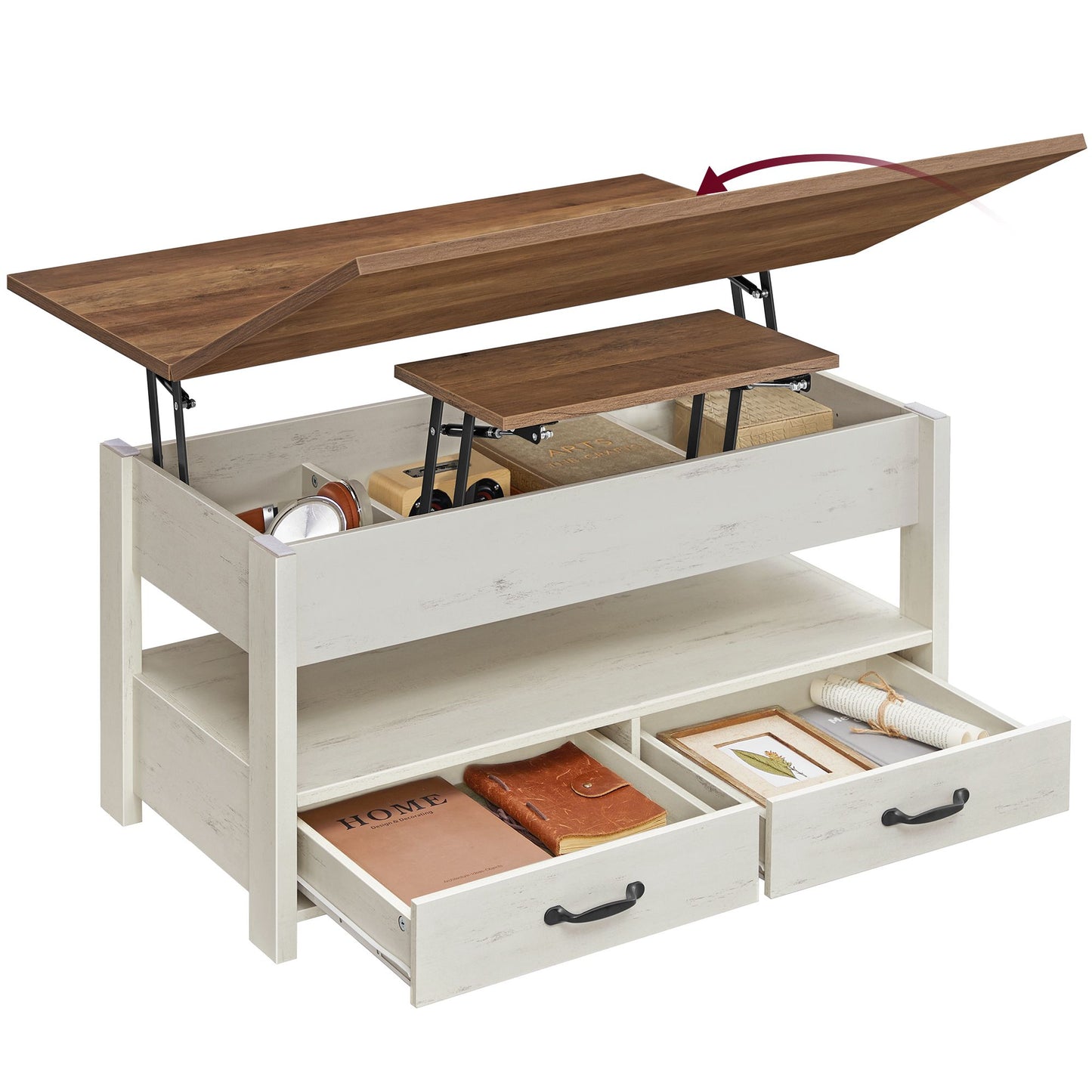 Lift Top Coffee Table, Center Table with Storage