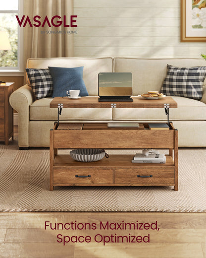 Lift Top Coffee Table, Center Table with Storage