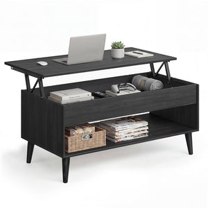 Lift top coffee table with hidden storage for living room - image 19
