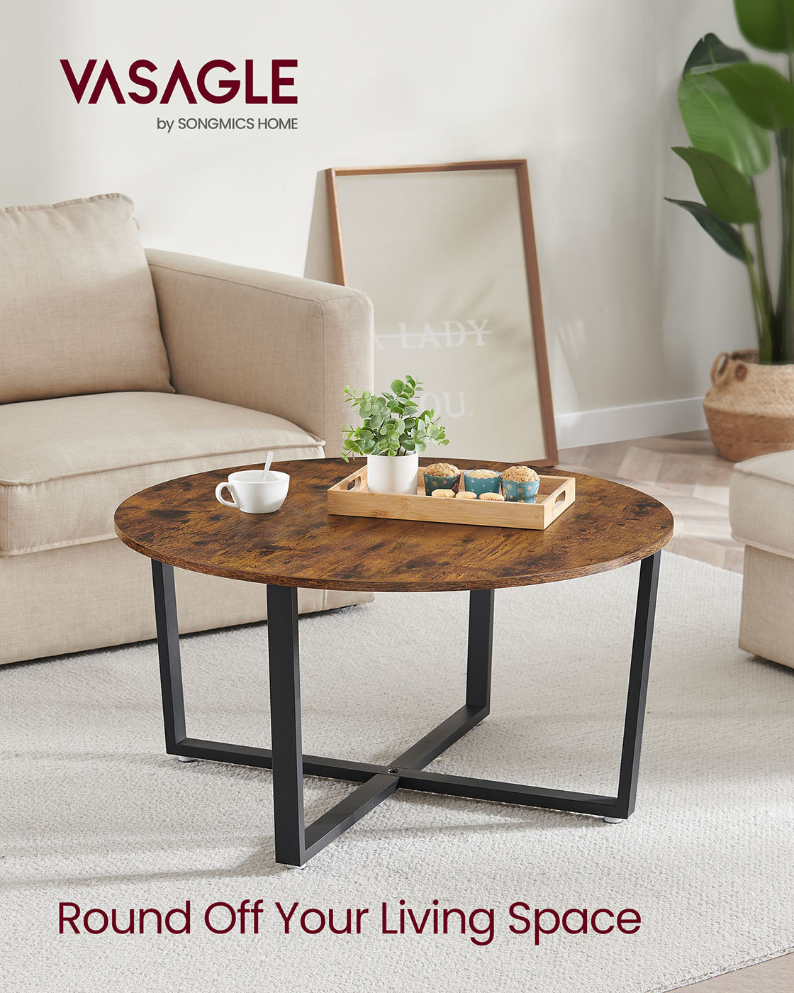 Metal Frame Coffee Table - image 3
