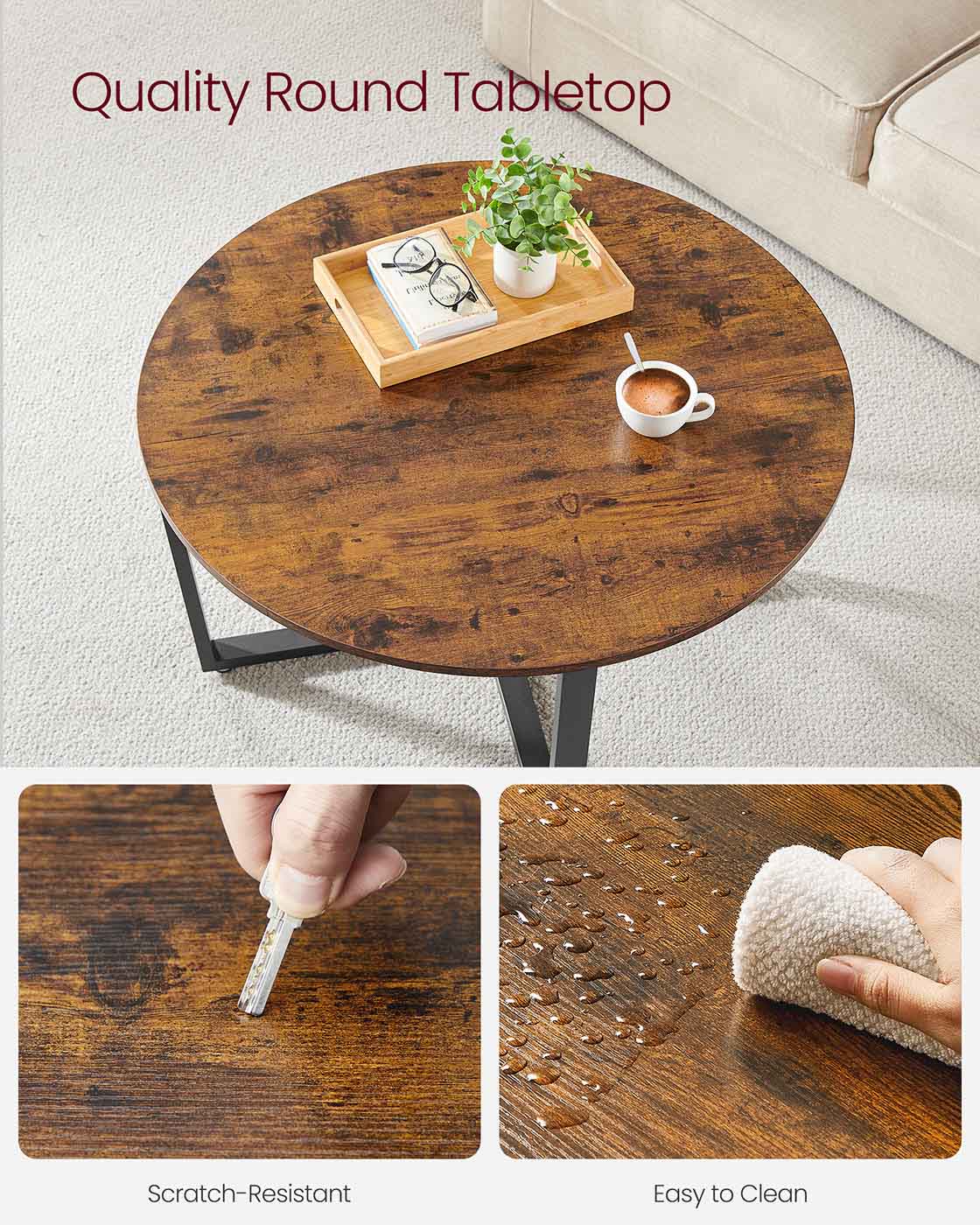 Metal Frame Coffee Table - image 4