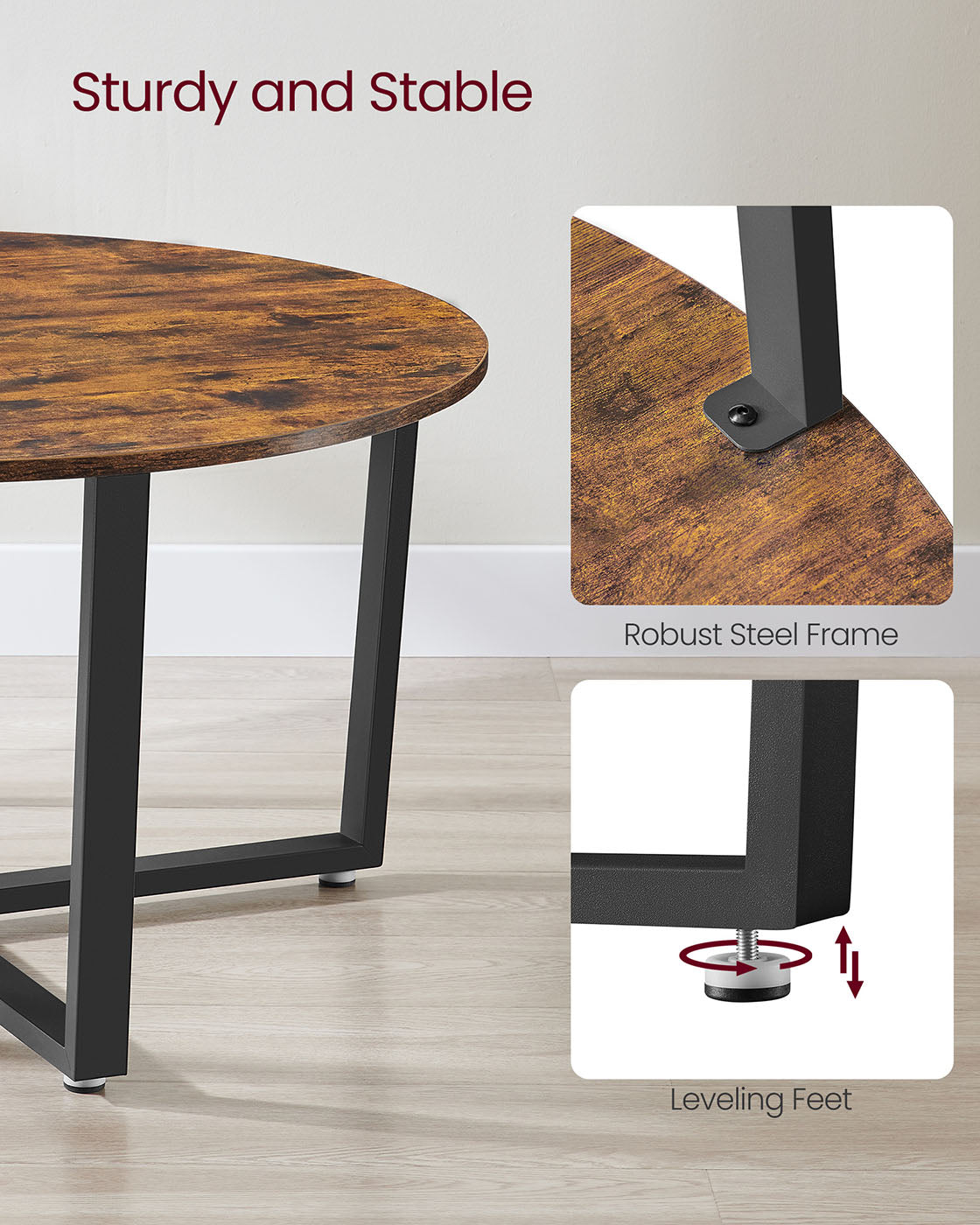 Metal Frame Coffee Table - image 5