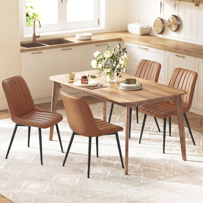 Dining Chairs, Upholstered Kitchen Chairs, Set of 2, Cloud White and Ink Black - image 48
