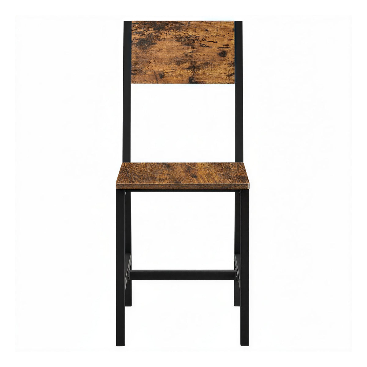 Set of 2 Kitchen Chairs, Rustic Dining Chairs with Back, for Kitchen, Bedroom, Living Room - image 2