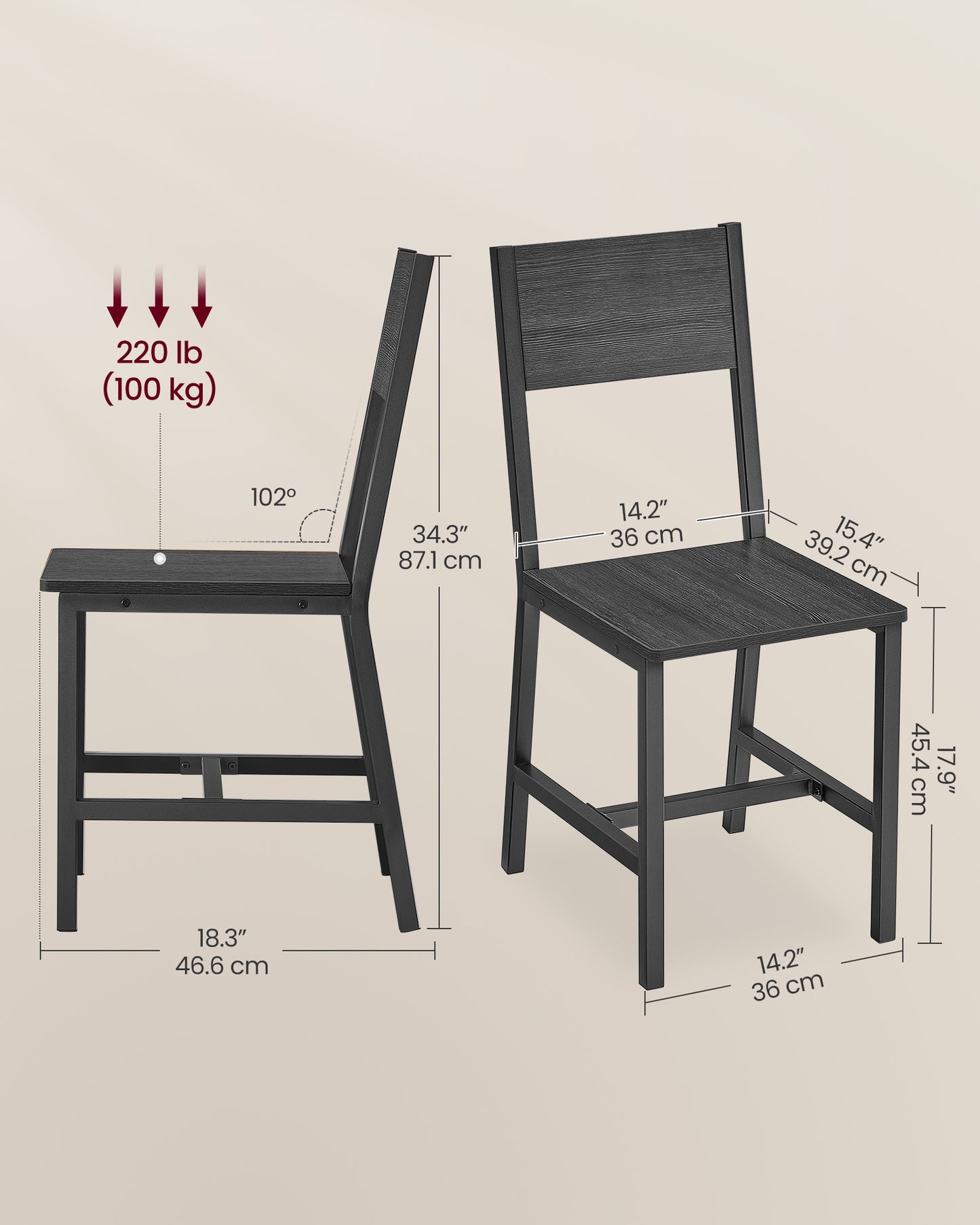 Dining Chair Set of 4