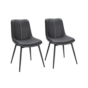 Leather Dining Chairs Set of 2