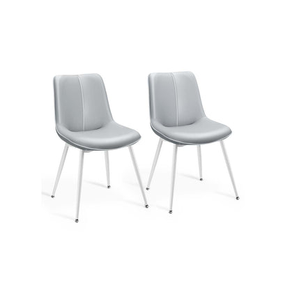 Leather Dining Chairs Set of 2