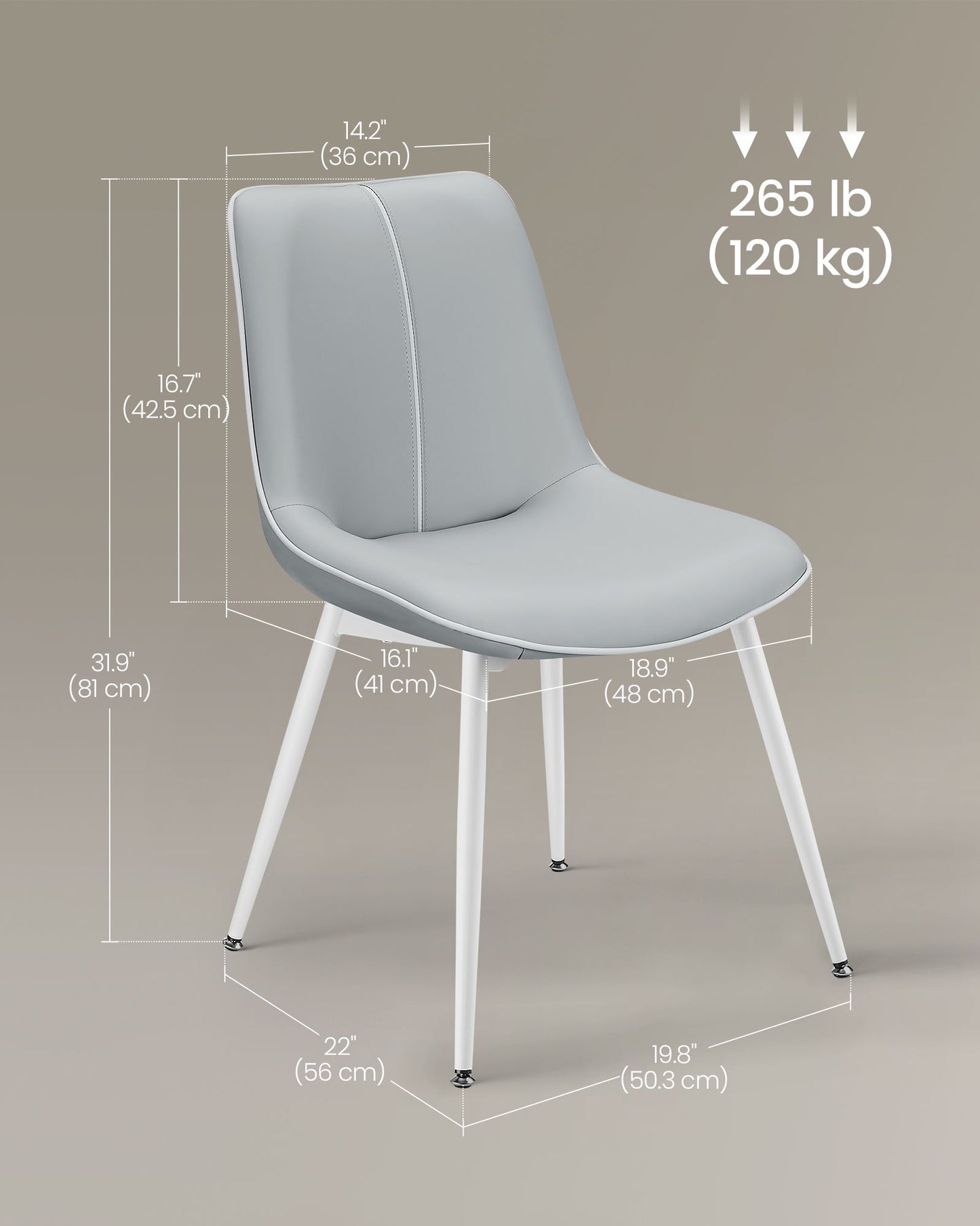 Leather Dining Chairs Set of 4