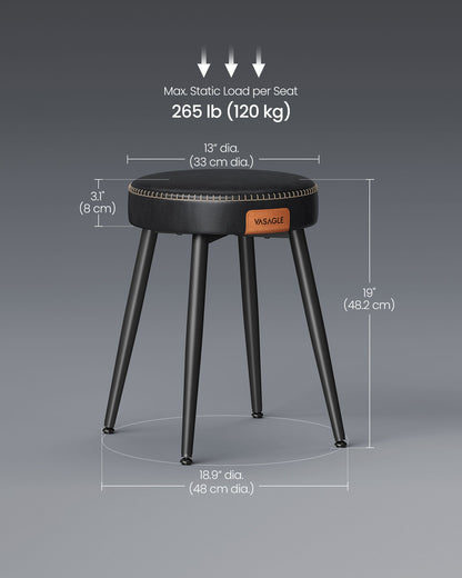 EKHO Collection - Dining Chairs Stools Set of 2 - HWLEXTRA 