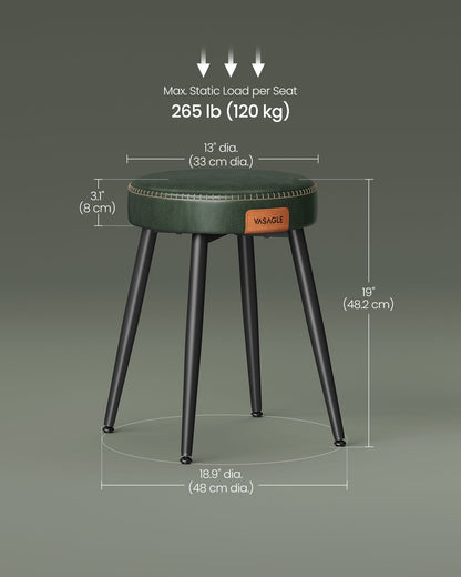 EKHO Collection - Dining Chairs Stools Set of 2 - HWLEXTRA 