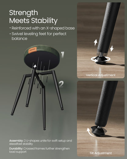 EKHO Collection - Dining Chairs Stools Set of 2 - HWLEXTRA 