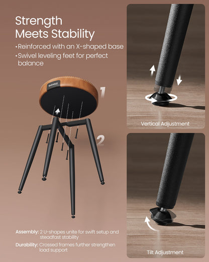 EKHO Collection - Dining Chairs Stools Set of 2 - HWLEXTRA 