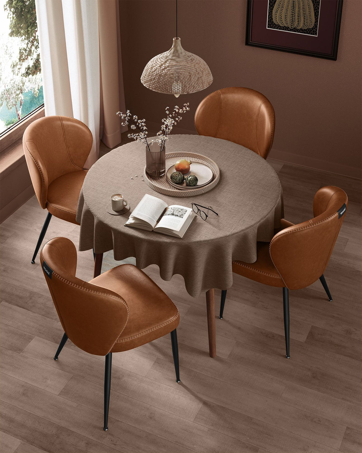 EKHO Collection - Dining Chairs Mid Century - HWLEXTRA 