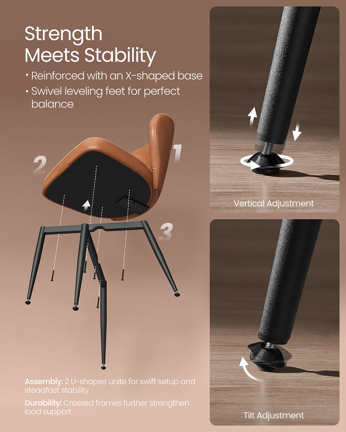 EKHO Collection - Dining Chairs Set of 6