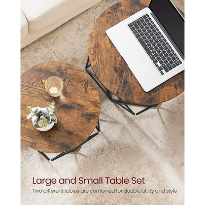 Coffee Table Set of 2 Staggered Heights
