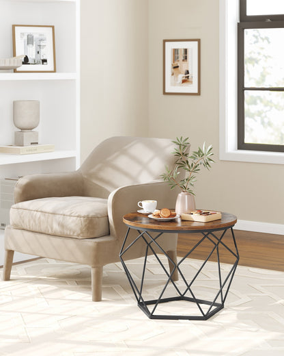 Coffee Tables Set of 2 Side Tables Rustic Brown and Black - image 5